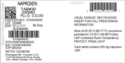 Label (68462 188 05 Naproxen 250mg 67046 499 30)